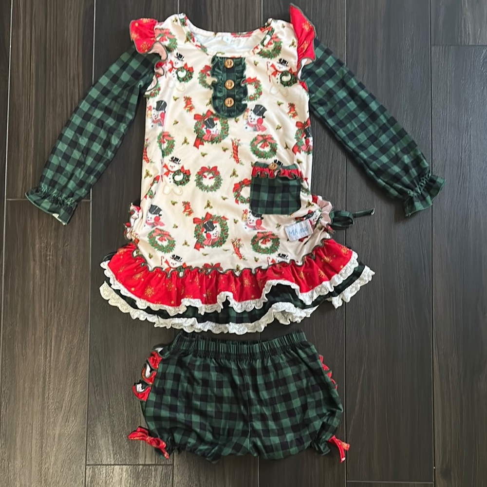 Mia Miel Jolly Girls Gown & Bloomers 3T
